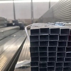S275jr 1x1 Inch 20mm 30mm Hot-dip Galvanized Mild Steel Square Rectangular Tube Gi Hollow Section Steel Tube thumbnail-1