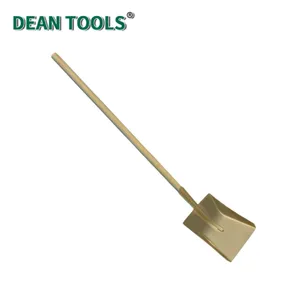 Non-Sparking Brass Square Shovel With Long Handle Industrial Safety Hand Tool thumbnail-2