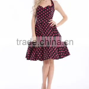 Bestdress Audrey Vintage Black 1950's Swing Wholesale Pin up Vintage Rockabilly Retro Dresses thumbnail-6