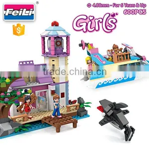 New Cogo Girls Bricks Educational Plastic Building Blocks Toys for Kids Diy Toys thumbnail-1