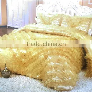 2016 New Design 100% Polyester Satin 4Pcs Bedding Set thumbnail-1
