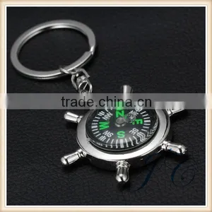 2015 Hot Sale High Quality Zinc Alloy Compass Keychain With OEM Logo thumbnail-1