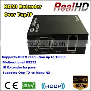 2016 China Best Selling 120m HDMI Extender by Cat5e/6 With RS232 Over TCP/IP thumbnail-1