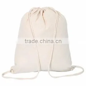 Green Cotton Drawsting Bag 2015 thumbnail-4