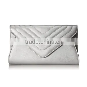 Medium Women Genuine Leather Evening Bags Hidden-clasp Chain Shoulder Strap Clutch Bag thumbnail-2