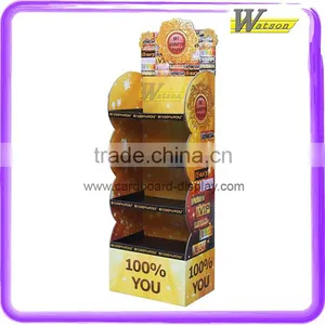 Shop and Supermarket Free Floor Standing Design Cardboard Display Stand thumbnail-1