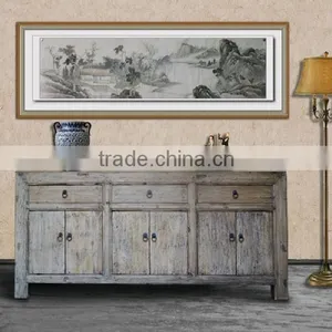 Home Furniture Living Room Wardrobe Small Wood Cabinet thumbnail-1