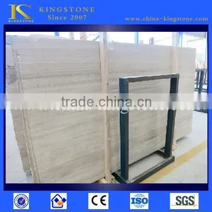 Cheap Chinese Wood Grain White Marble in Stock thumbnail-1