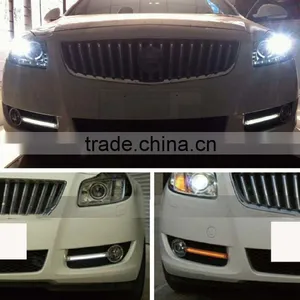2 Pcs/set Waterproof LED Daytime Running Light DRL For Buick Regal Fog Lamp Modify With Turning Signal Lights thumbnail-4
