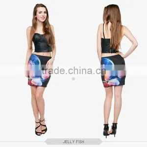 Women Fashion Puppy Dog Sexy Girls Tight Slim Mini Skirt High Quality 3d Digital Full Print Custom Hot Sale Tube Stretchy Skirt thumbnail-3