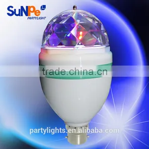 E27 Color Changing Led Rotating Lamp Mini Crystal Magic Ball Light thumbnail-3