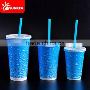 Custom Logo Printed Disposable Double PE Paper Cold Soft Drink Cups thumbnail-5