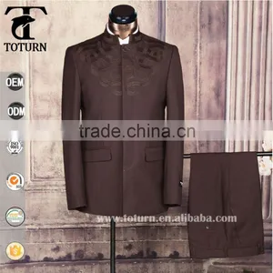 New Products 2016 High Quality Low Investment High Profit Business Oem Factory Dark Grey Pictures Formal Dress Men Wedding Suits thumbnail-1