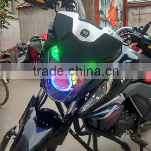 WEIKEN 15W Black Moto Motorcycle Bullet Led Headlight/ Motorcycle Spar Accessories thumbnail-6