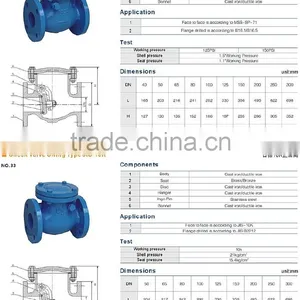OEM Chinese Factory JIS DPS Swing Wafer Water Check Valve thumbnail-1