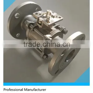 3 PC 1000PSI Full Port Stainless Steel Mounting Pad Ball Valve Fangeld End thumbnail-1