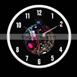12" Smart Light Silence Metal Wall Clock thumbnail-1