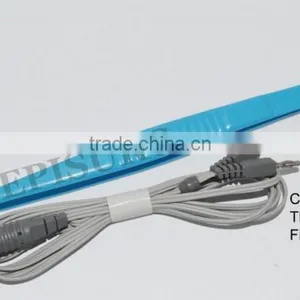 European Straight Bipolar Forceps Reusable, 15.5 cm & 1 mm Tip + Bipolar Cord thumbnail-1