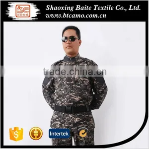 ACU Black Camouflage Military Uniform thumbnail-1
