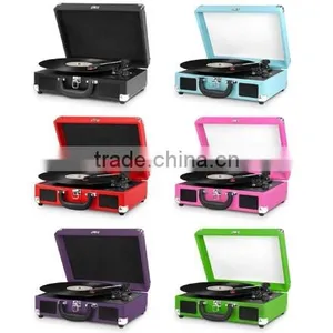 Turntable Record Player With Custom Design Printing thumbnail-1