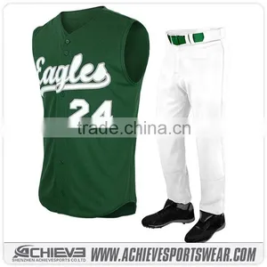 2016 Sublimated Reversible Baseball High Quality Cheap Wholesale Plain Baseball Jerseys Fashionable thumbnail-4