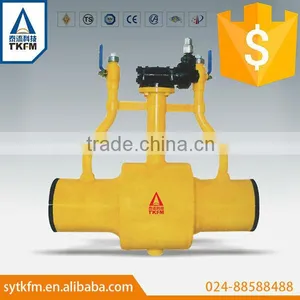 TKFM Hot Sale Low Pressure Pipeline Gas Shielded Welding Trunnion Ball Valve thumbnail-2