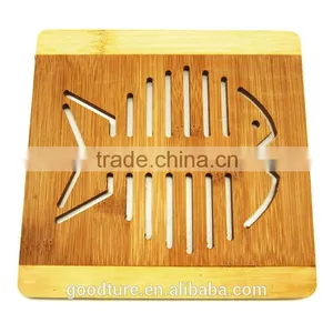 Fish Skeleton Bamboo Placemat Table Mat Coaster Handmade Mats And Pads thumbnail-1