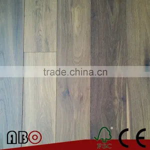 Antique Dark Smoked White Oak Wood Parquet Flooring thumbnail-1