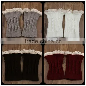 Wholesale Hot Girls Leg Warmer Knit Crochet High Legging Knee Warmer thumbnail-1