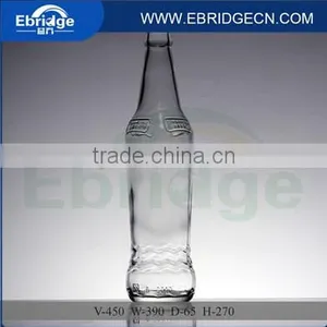 Clear Beer Glass Bottle High Carbonated Glass Wine Bottle thumbnail-2
