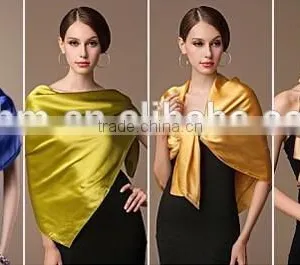 Polyester Satin Solid Colour Square Scarf thumbnail-6