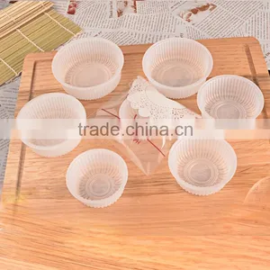 BAKEST PP Material Milky White Round Shape Mooncake Tray Muilt Size for Choose thumbnail-4