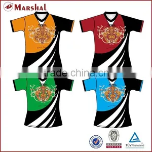 New Arrival 100% Polyester Subliamtion Custom Rugby Jersey thumbnail-1