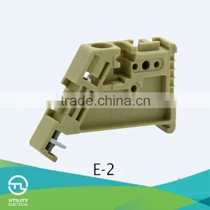 Termial Block Accessary E/2 Din-rail UTL JUT2 Series Weidmuller End Stop EW35 Light Brown thumbnail-1