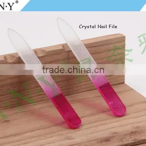 Nails Shape Polishing Permanent Using Pink Crystal Mini Glass Nail File thumbnail-3