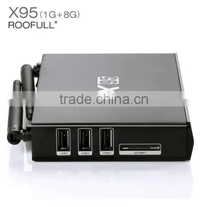 Metal Case Quad Core Android 5.1 OS 2G/8G X95 Amlogic S905 TV Box thumbnail-2