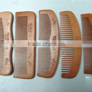 Hottest Keep Healthy Personalized Wide Tooth Natural Wooden Hair Brush Comb thumbnail-4
