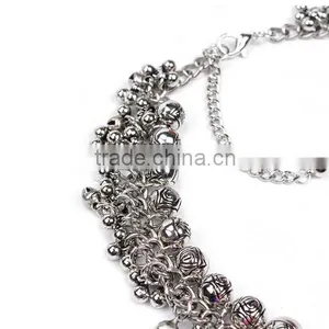New Design Ethnic Bohemia Gypsy Exaggerate Colorful Ball Statement Necklace thumbnail-5