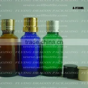 30ml Essential Oil Bottle With Aluminum Cap, Glass Perfume Bottle, Cosmetic Glass Bottle thumbnail-1