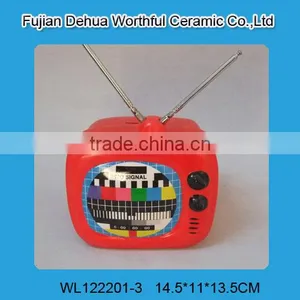 Unique Television Shaped Ceramic Coin Storage Boxes thumbnail-1