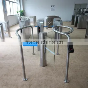Butterfly Rotating Gate / Round Column / Glass Wing / CE Certification thumbnail-1