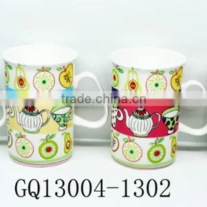 340cc Modern Bone China Dinnerware Tea Cups and Decals Heat Resistant thumbnail-4