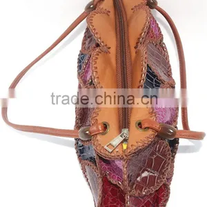 Handmade Crochet Leather Bag for Female Trendy Style Best Quality Material Low Price thumbnail-4
