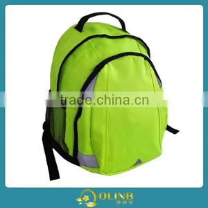 Large Capacity Bag;Fluorescence Green Cool Special Safe Design Reflective Backpack;School Bag High Visibility Backpack thumbnail-3