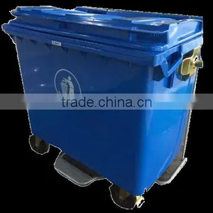 660L Large Plastic Waste Bins /hopper Bins /recycling Bins thumbnail-1