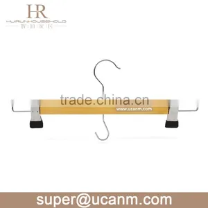 HRW-U36AN Wood Pant Hanger With Belt Hook in the Bottom thumbnail-2