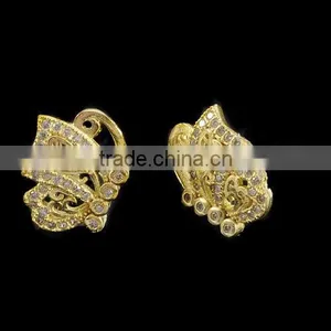 Fashion Butterfly Wings Earrings Crystal Earrings thumbnail-1