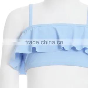 Comfortable Nylon Big Flounce Importers Lovely Girls 7-16 Swimwear for Kids thumbnail-3