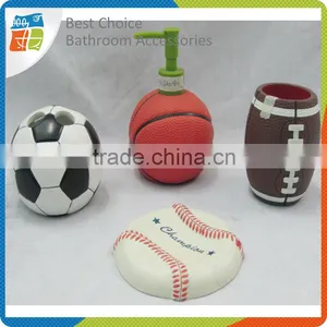 Polyresin Baseball Bathroom Accessories thumbnail-1