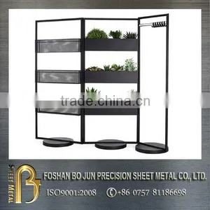 China Wholesaler Customized Carbon Steel Planter Racks With Black Powder Coating, Metal Planter Fabrication thumbnail-1